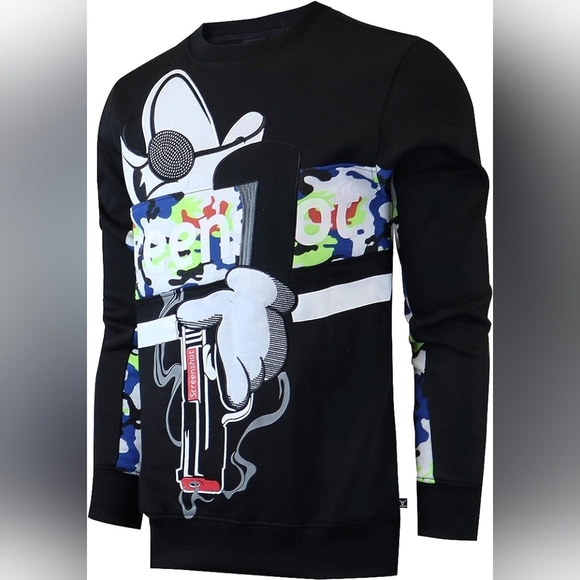 New Mens Live Graffiti Artist Fleece Sweater Multiple Sizes - Picture 3 of 4